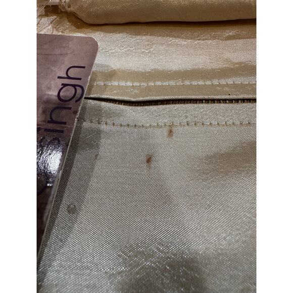 NWT - Amrita Singh travel jewelry roll case- Vintage 90s  Gold & Pink - Picture 4 of 14